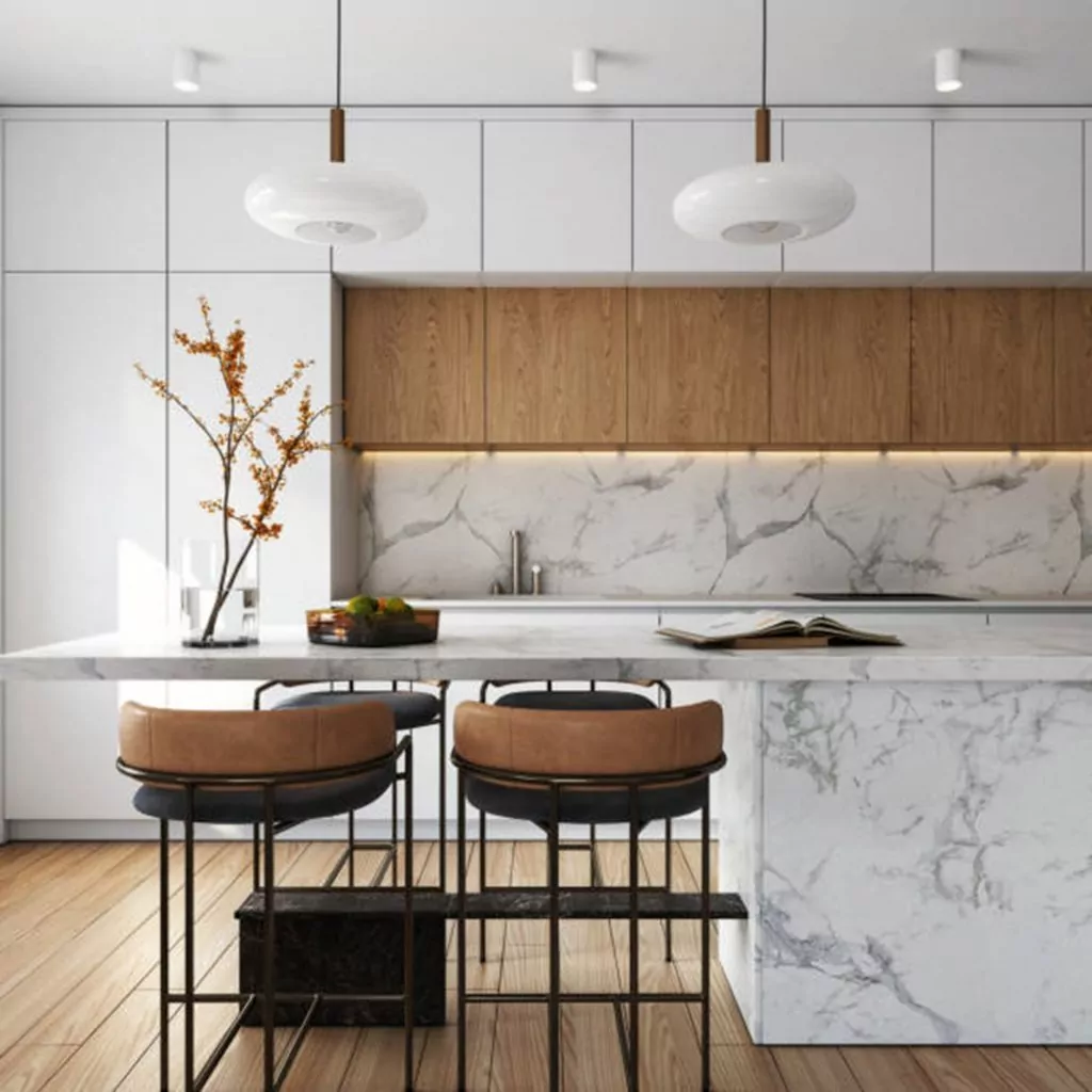 KITCHEN DESIGN TRENDS 2025: EMBRACING WARM TONES & PANTONE’S COLOUR OF THE YEAR - MOCHA MOUSSE 3 Neutral kitchen design surrey